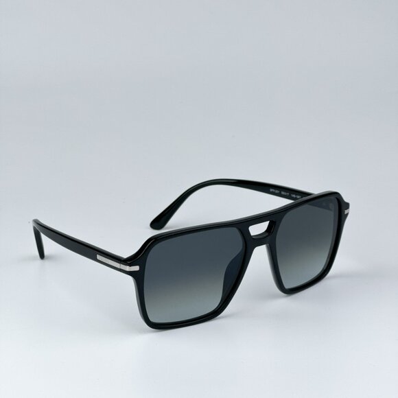 Prada PR20YS 1AB06T BRAND NEW Sunglasses Black Grey Unisex Pilot - Picture 6 of 10